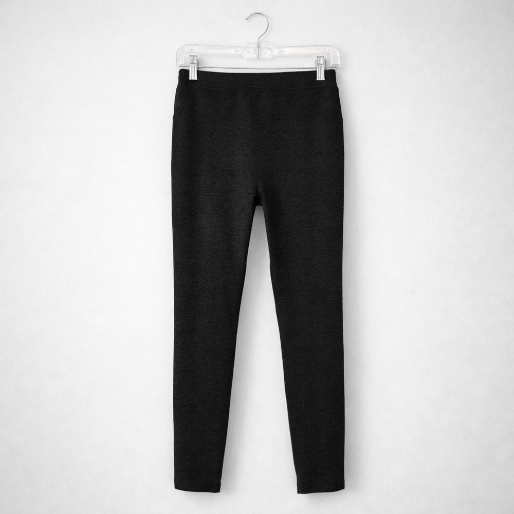 A New Day Dark Gray Leggings Women's High Rise Soft Stretch Knit Pants